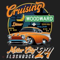 Cruising Woodward Motor City Flashback 2024 Orange Version Tumbler thumb 3