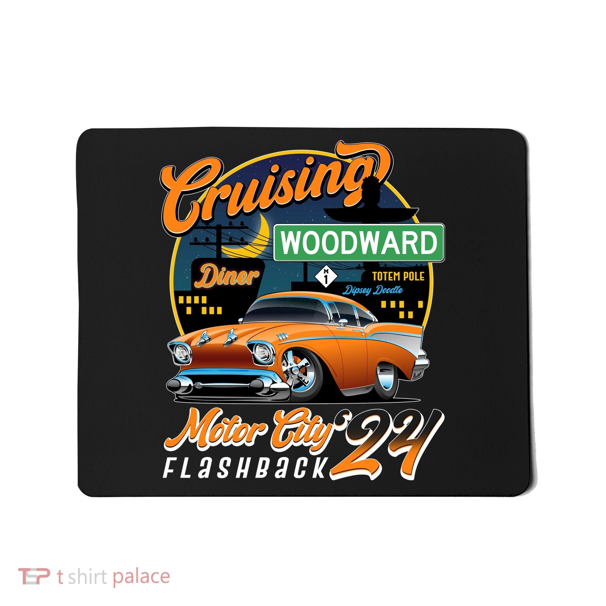 Cruising Woodward Motor City Flashback 2024 Orange Version Mousepad