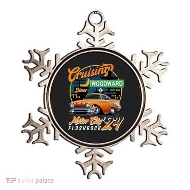 Cruising Woodward Motor City Flashback 2024 Orange Version Ornament