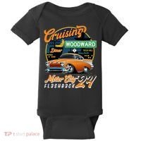 Cruising Woodward Motor City Flashback 2024 Orange Version Baby Bodysuit thumb 0