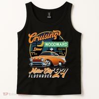 Cruising Woodward Motor City Flashback 2024 Orange Version Tank Top thumb 2
