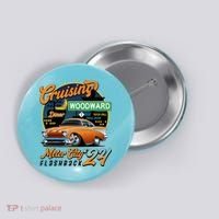 Cruising Woodward Motor City Flashback 2024 Orange Version Button thumb 0