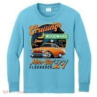 Cruising Woodward Motor City Flashback 2024 Orange Version Kids Long Sleeve Shirt thumb 0
