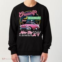 Cruising Woodward Motor City Flashback 2024 Pink Version Women's Sweatshirt thumb 0