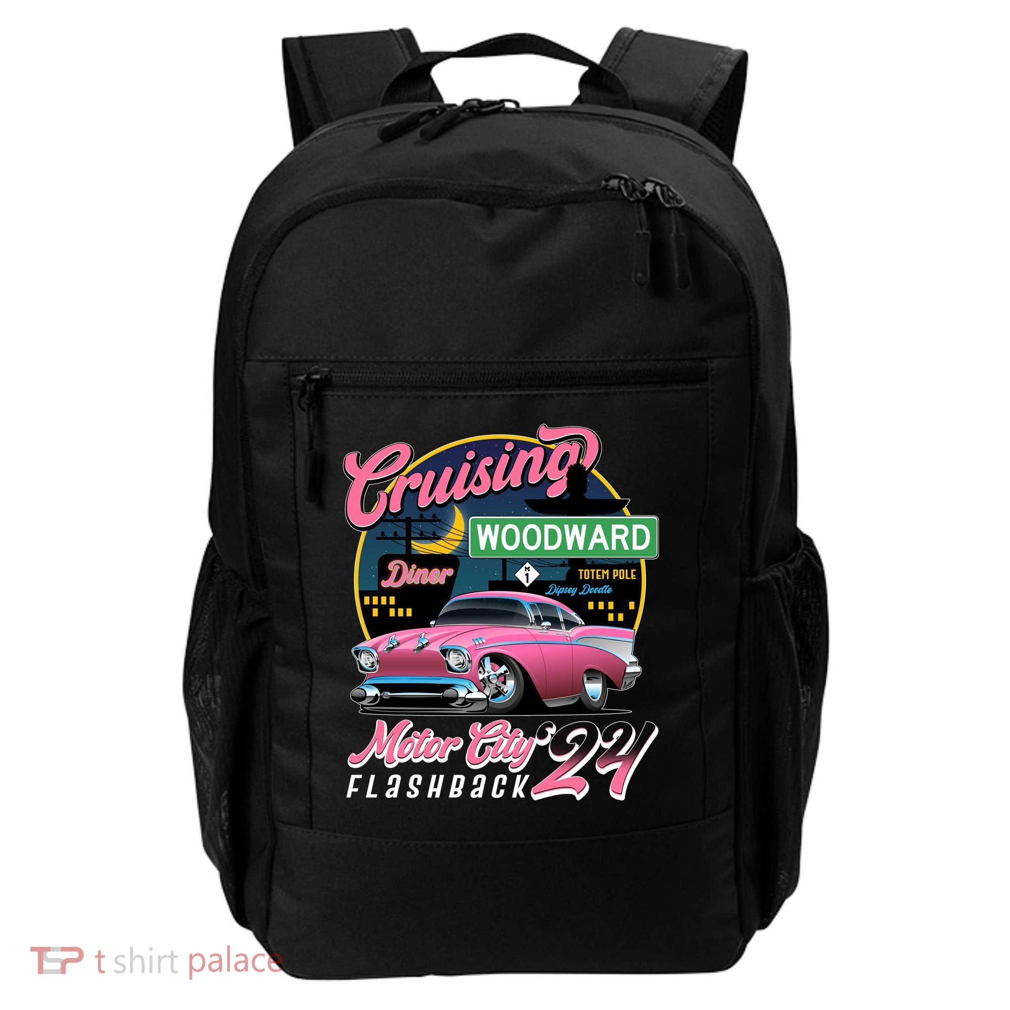 Cruising Woodward Motor City Flashback 2024 Pink Version Backpack