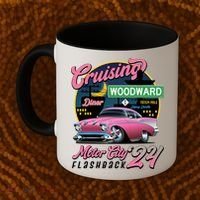Cruising Woodward Motor City Flashback 2024 Pink Version Coffee Mug thumb 2