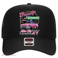 Cruising Woodward Motor City Flashback 2024 Pink Version Hat thumb 0