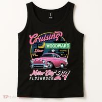 Cruising Woodward Motor City Flashback 2024 Pink Version Tank Top thumb 2