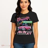 Cruising Woodward Motor City Flashback 2024 Pink Version Women's T-Shirt thumb 4