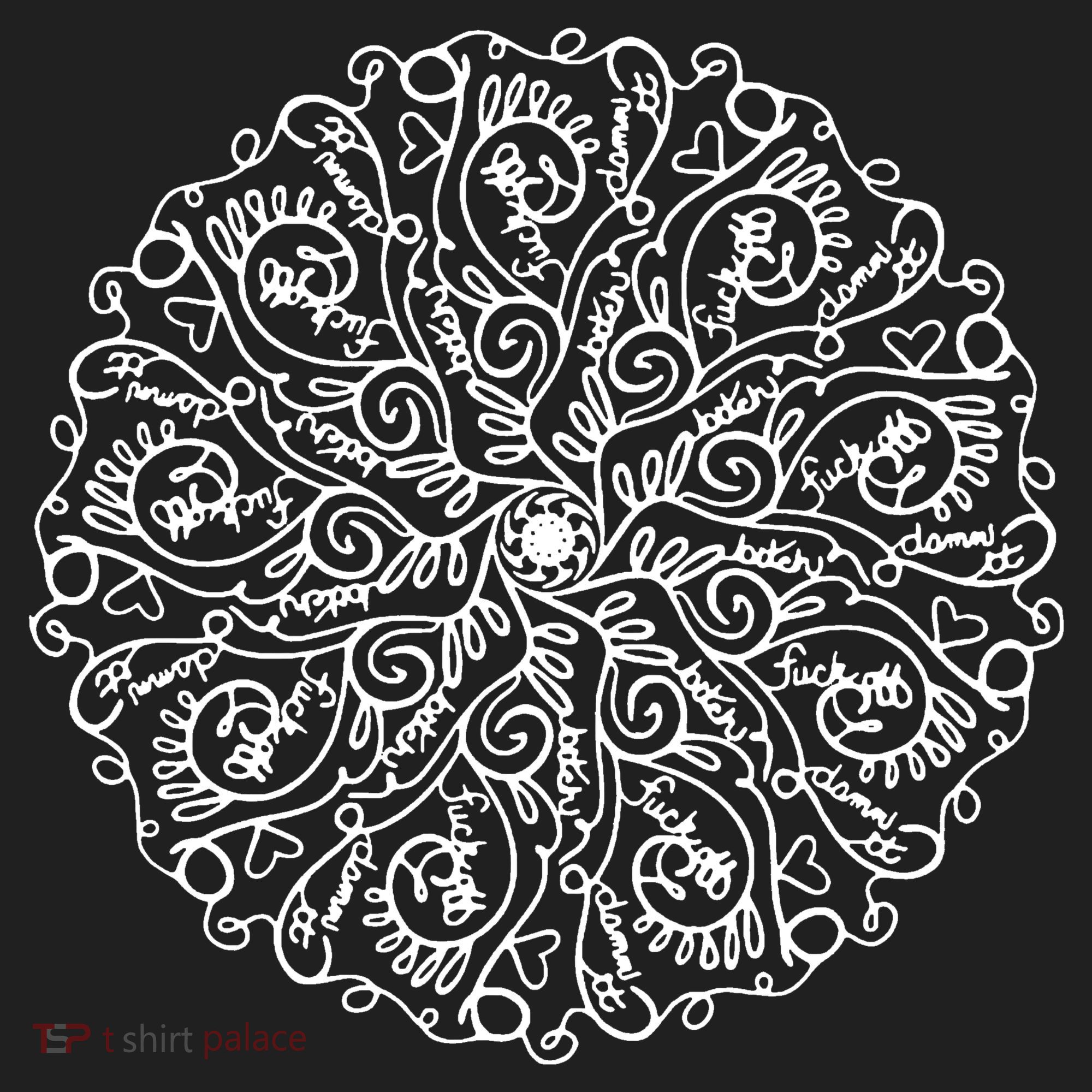 Curse Word Mandala Graphic Women's Sweatshirt
