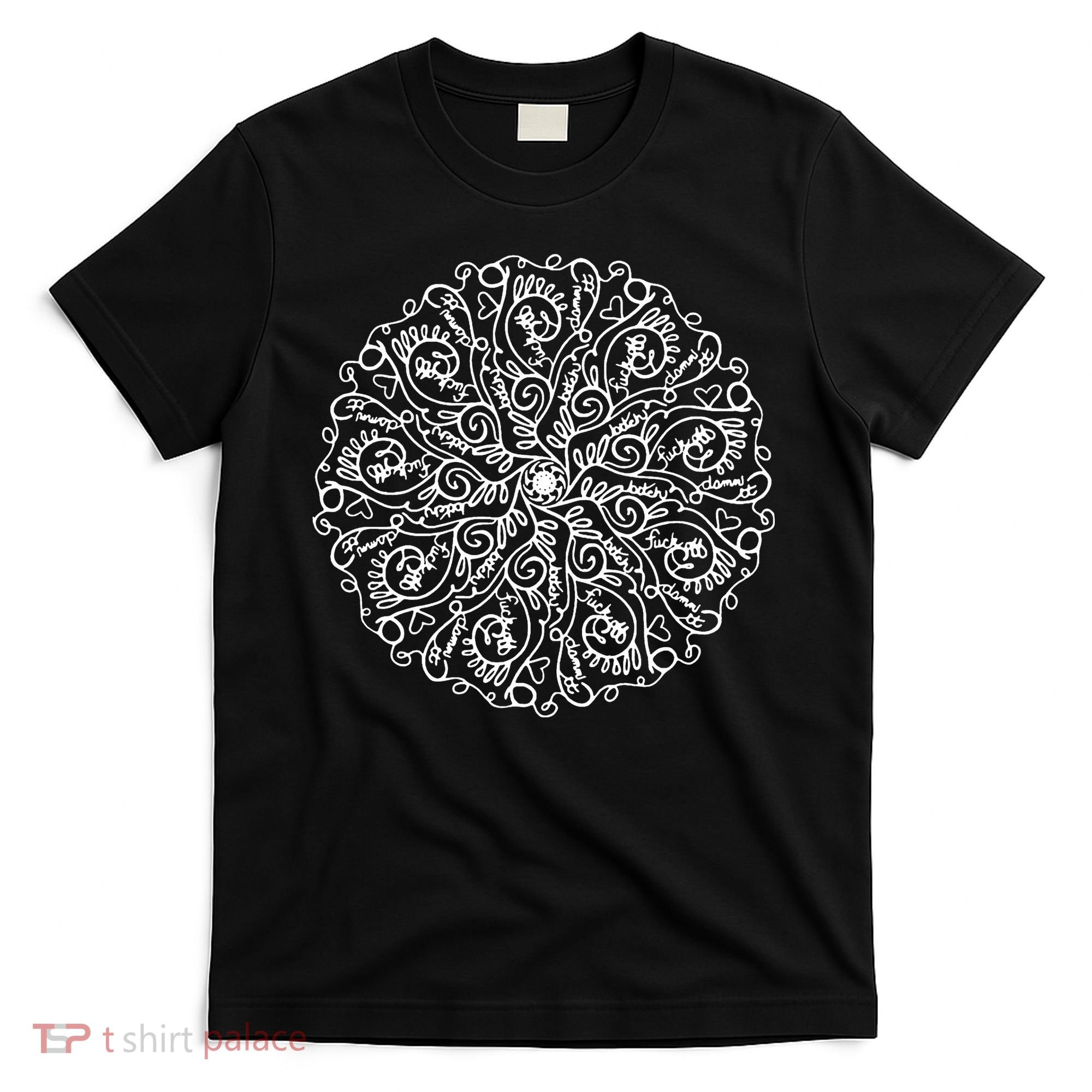 Curse Word Mandala Graphic T-Shirt