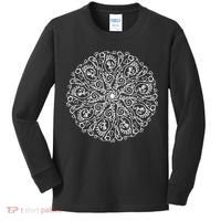 Curse Word Mandala Graphic Kids Long Sleeve Shirt thumb 0