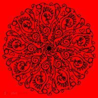 Curse Word Mandala Graphic Santa Hat thumb 1