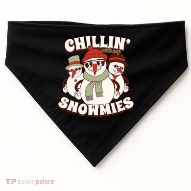 Chillin With My Snowmies USA-Made Doggie Bandana