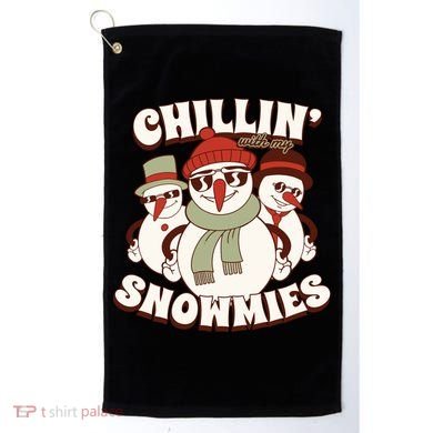 Chillin With My Snowmies Golf Towel