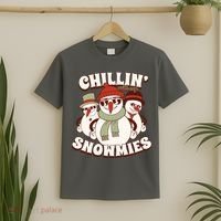 Chillin With My Snowmies T-Shirt thumb 2