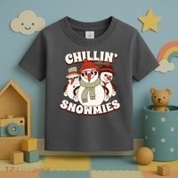 Chillin With My Snowmies Toddler T-Shirt thumb 3