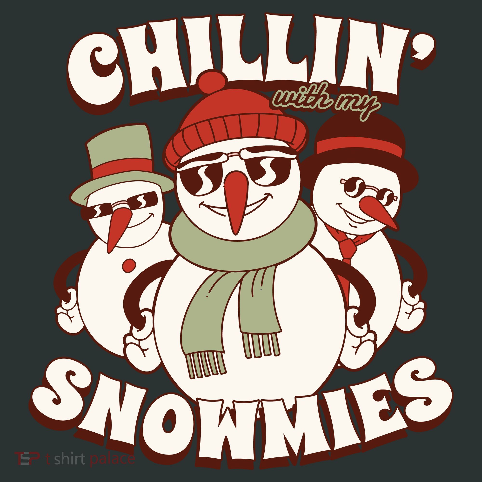 Chillin With My Snowmies Kids Hoodie