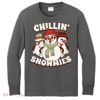 Chillin With My Snowmies Kids Long Sleeve Shirt thumb 0