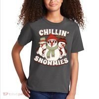 Chillin With My Snowmies Kids T-Shirt thumb 2