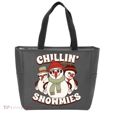Chillin With My Snowmies Tote Bag
