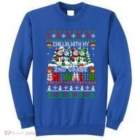 Chillin With My 2nd Grade Snowmies Xmas Team Teacher Gift Sweatshirt thumb 0