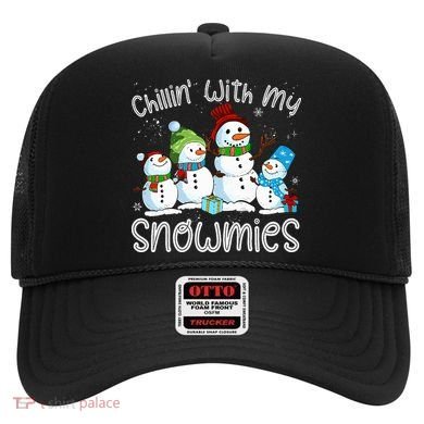 Chillin With My Snowmies Ugly Snowman Christmas Hat