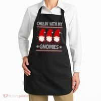 Chillin With My Gnomies Ugly Christmas Apron thumb 2