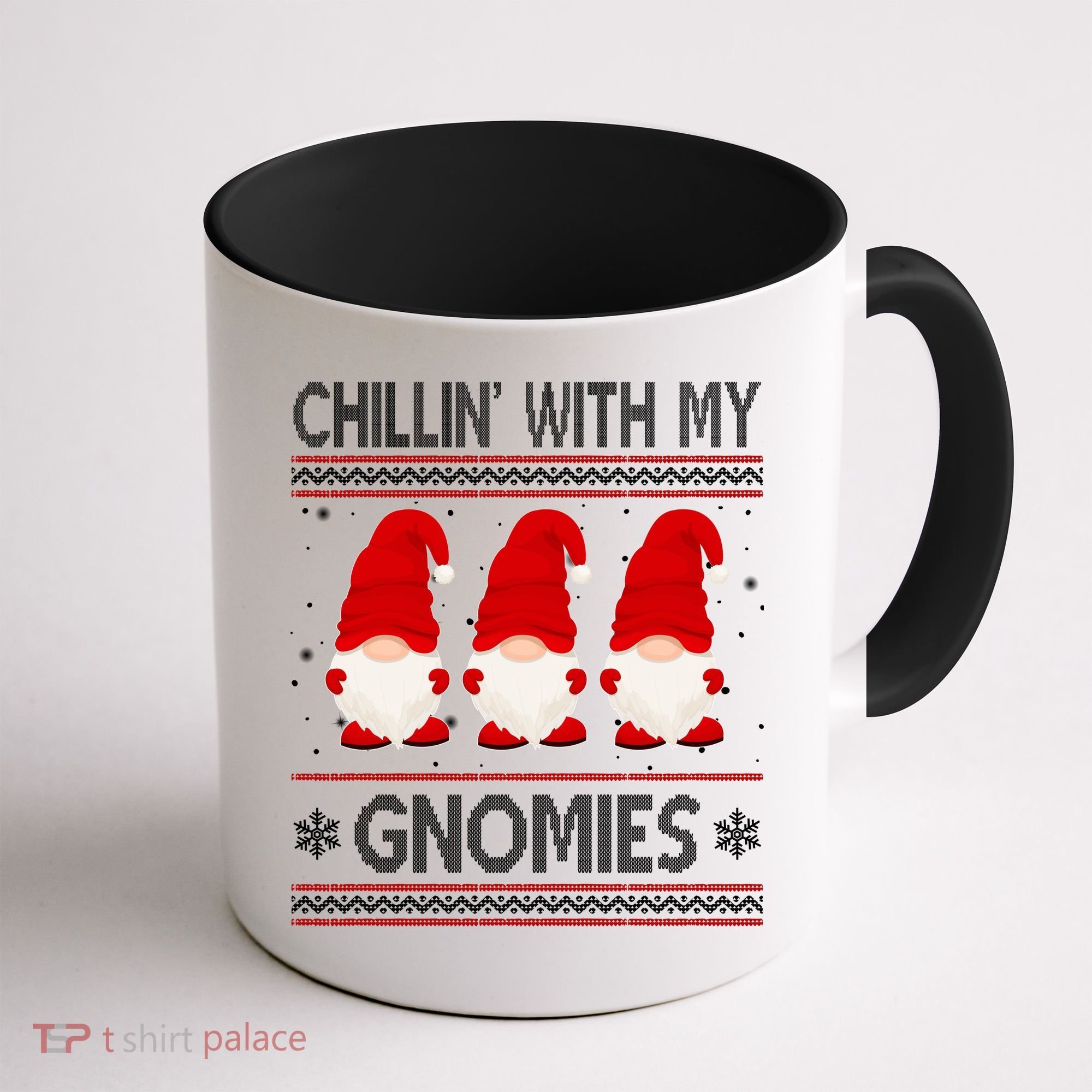 Chillin With My Gnomies Ugly Christmas Coffee Mug