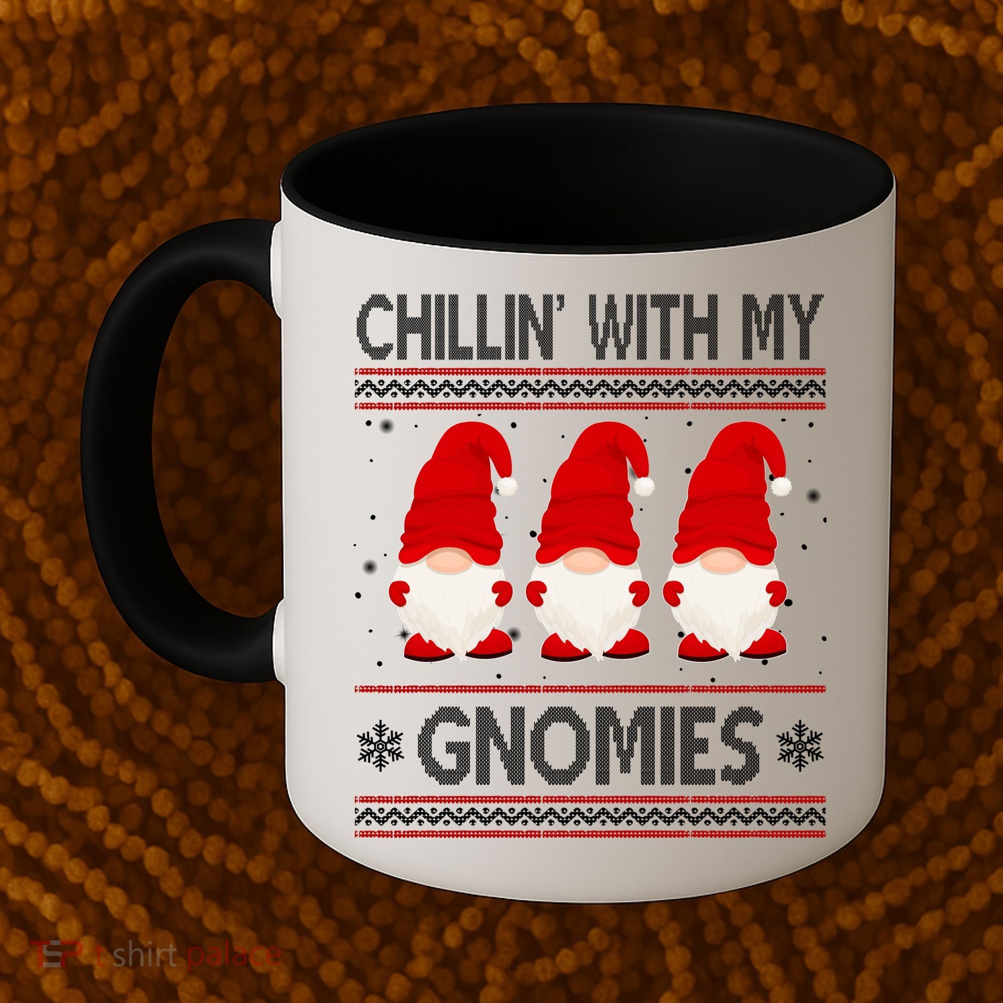 Chillin With My Gnomies Ugly Christmas Coffee Mug