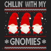 Chillin With My Gnomies Ugly Christmas Tumbler thumb 3
