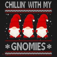 Chillin With My Gnomies Ugly Christmas Tote Bag thumb 4