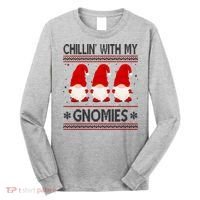 Chillin With My Gnomies Ugly Christmas Long Sleeve Shirt thumb 0