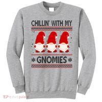 Chillin With My Gnomies Ugly Christmas Sweatshirt thumb 0