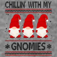 Chillin With My Gnomies Ugly Christmas Sweatshirt thumb 3