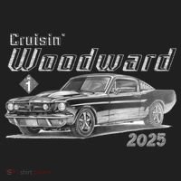 Cruisin Woodward Muscle Car Sketch 2025 Beanie thumb 2