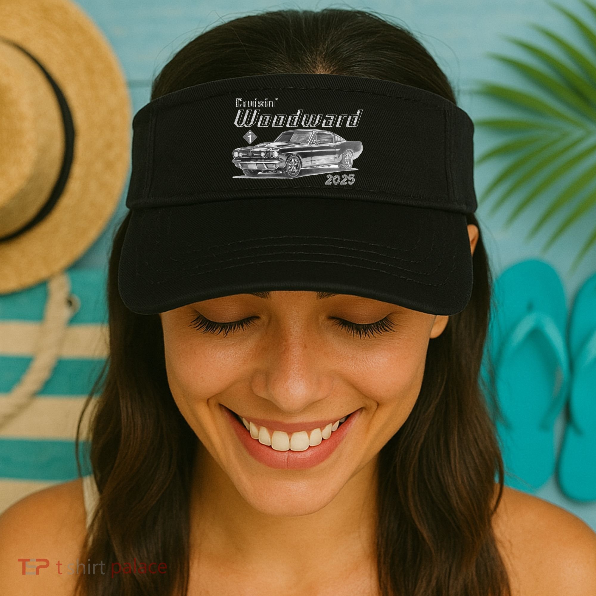 Cruisin Woodward Muscle Car Sketch 2025 Visor