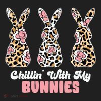 Chillin With My Bunnies Easter Cute Women's Sweatshirt thumb 2