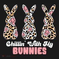 Chillin With My Bunnies Easter Cute Backpack thumb 2
