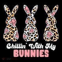 Chillin With My Bunnies Easter Cute Coaster thumb 2