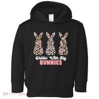 Chillin With My Bunnies Easter Cute Toddler Hoodie thumb 0