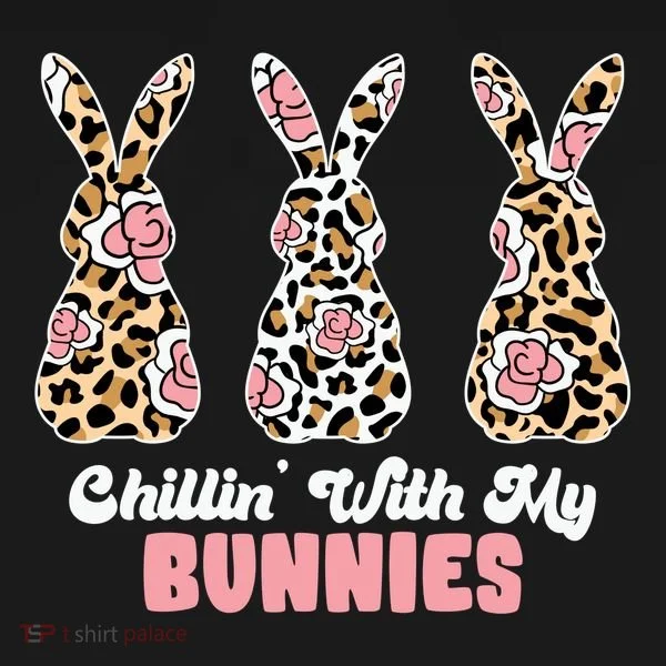 Chillin With My Bunnies Easter Cute Toddler Hoodie