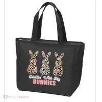 Chillin With My Bunnies Easter Cute Tote Bag thumb 3
