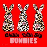 Chillin With My Bunnies Easter Cute Santa Hat thumb 1
