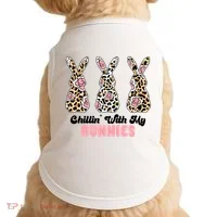 Chillin With My Bunnies Easter Cute Doggie Tank thumb 0