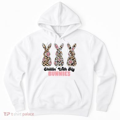 Chillin With My Bunnies Easter Cute Hoodie