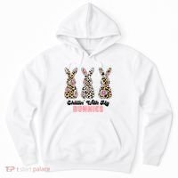 Chillin With My Bunnies Easter Cute Hoodie thumb 0