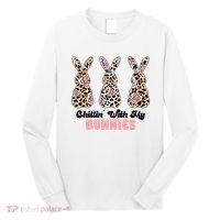 Chillin With My Bunnies Easter Cute Long Sleeve Shirt thumb 0