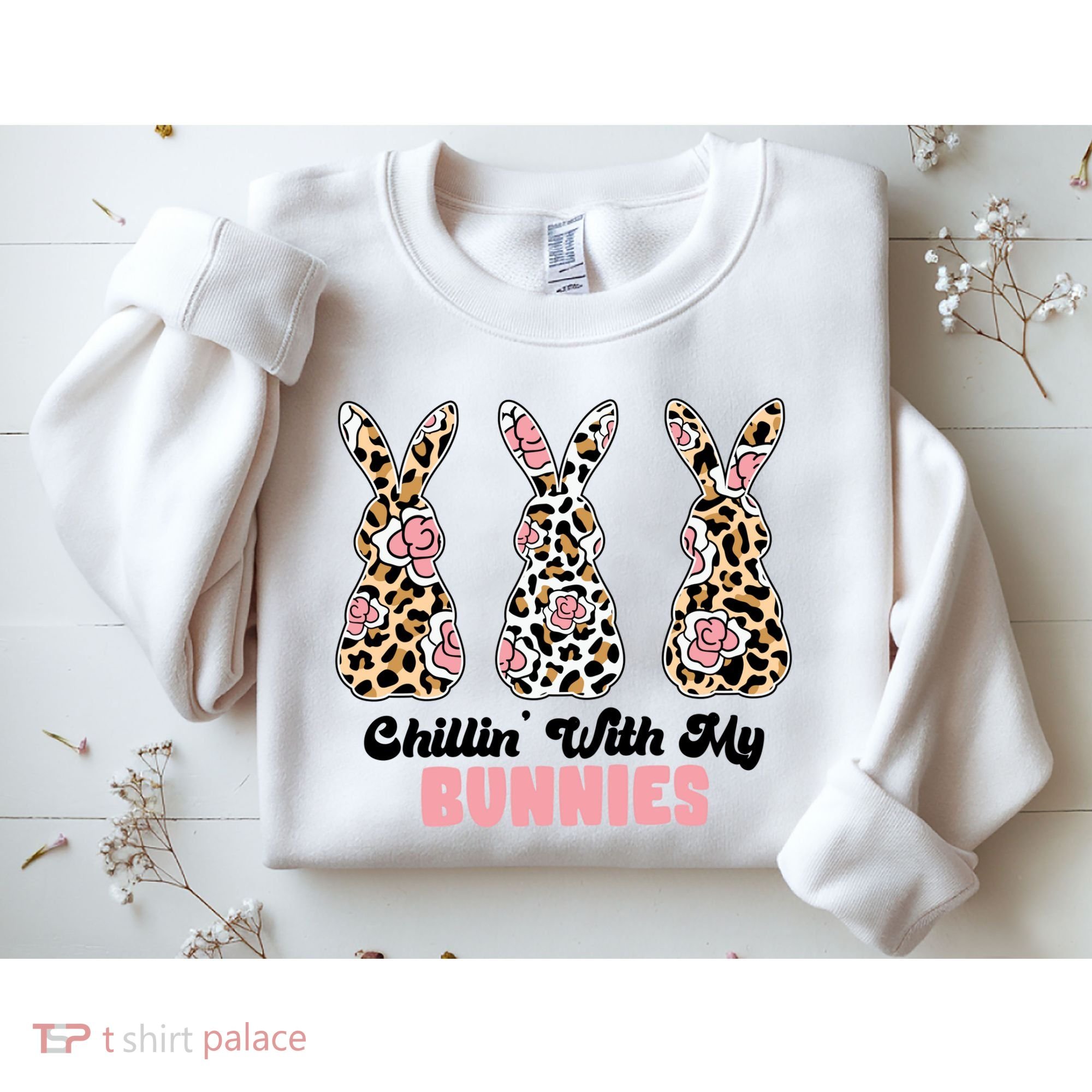 Chillin With My Bunnies Easter Cute Sweatshirt