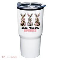Chillin With My Bunnies Easter Cute Tumbler thumb 0